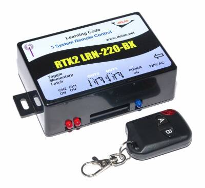 2 Kanal Kod Öğrenmeli Uzaktan Kumanda Seti (RTX2-LRN-220BX) - ÖZEL SATIŞ - 1