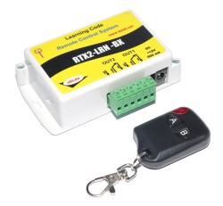 2 Kanal Kod Öğrenmeli Uzaktan Kumanda Seti (RTX2-LRN-BX) - dELAb