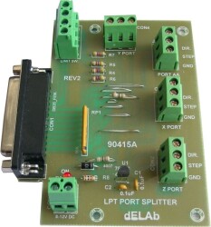 4 Eksen CNC Printer Port Arabirimi - dELAb