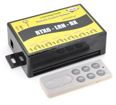 6 Kanal Kod Öğrenmeli Uzaktan Kumanda Seti (RTX6-LRN-BX) - ÖZEL SATIŞ - 1