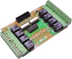 8 Çıkışlı Optik İzoleli Röle Kartı - dELAb