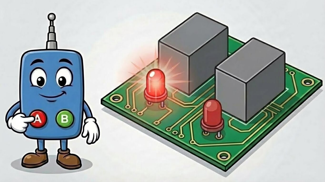 RF Uzaktan Kumandalar: Momentary/Toggle/Latch Modları