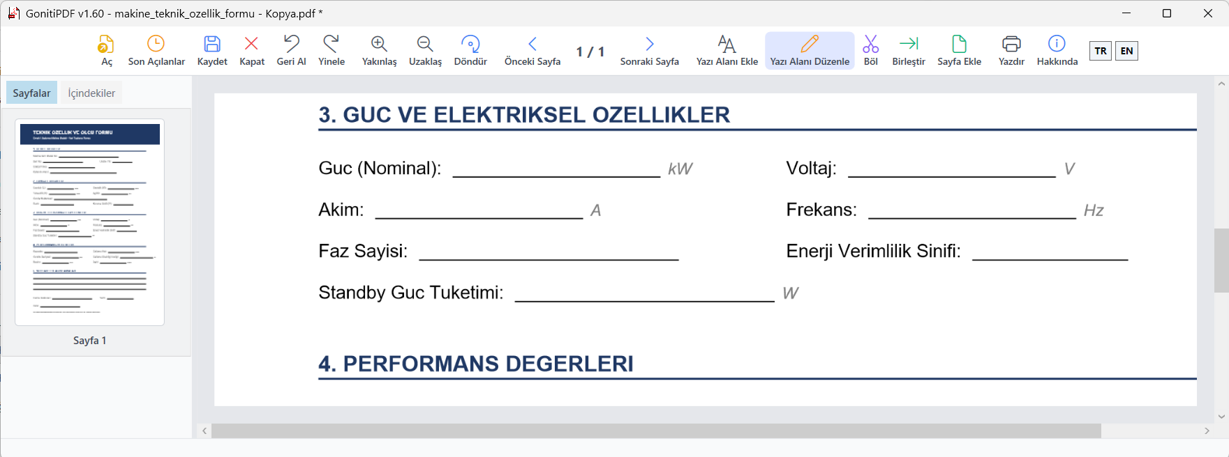 GonitiPDF - PDF Görüntüleme/Düzenleme/Yazdırma